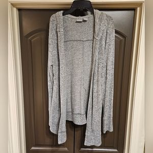 Kenar Hooded Lightweight Cardigan, Gray - Small